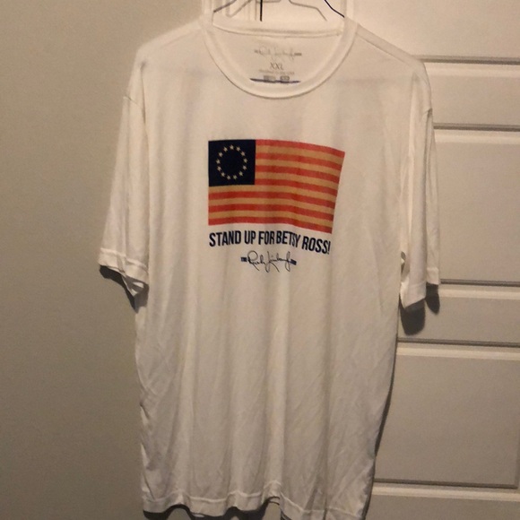 Rush Limbaugh‎ Mens T-Shirt Large White Stand Up for Betsy Ross Patriotic XXL - Picture 1 of 3